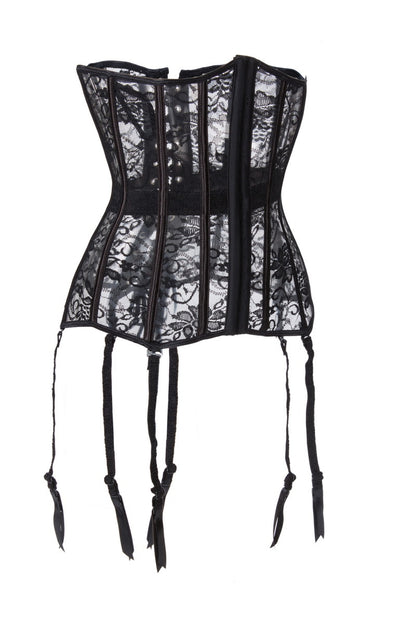 Sexy Lingerie Spot Sexy See-through Mesh Lace Court Corset