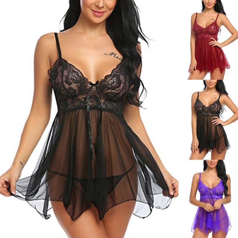 Sexy Lingerie Sexy Lingerie Front Slit Nightdress