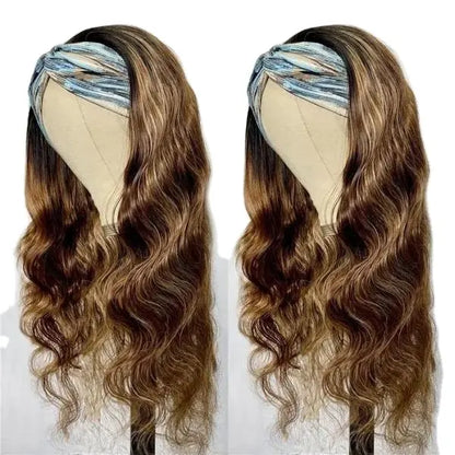 Highlighted Loose Wavy Headband Wig