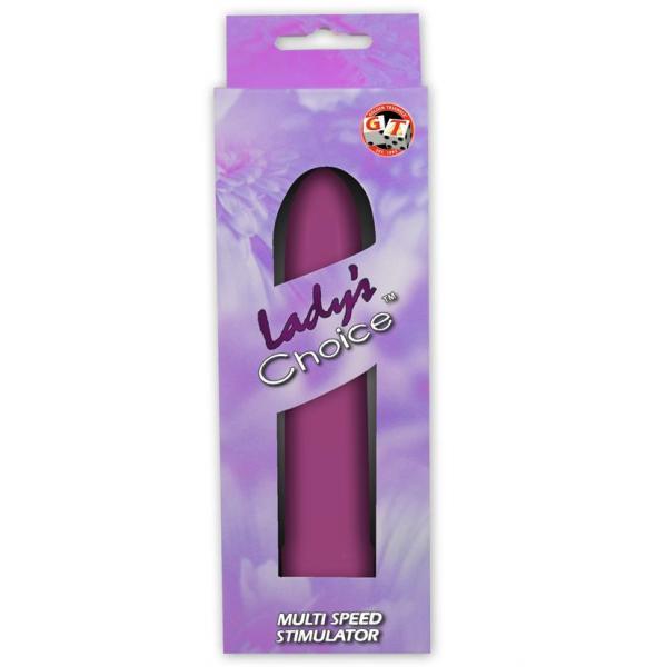 Ladys Choice 5 inch Plastic Vibrator - Purple