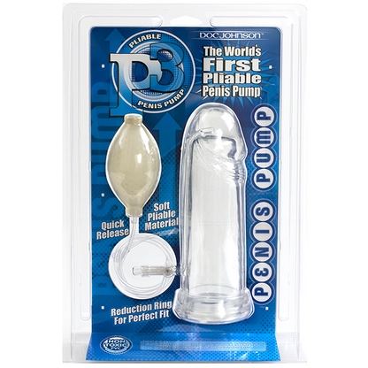 P3 Pliable Penis Pump Clear