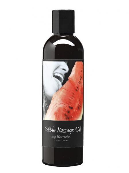 Earthly Body Edible Massage Oil Juicy Watermelon 8oz