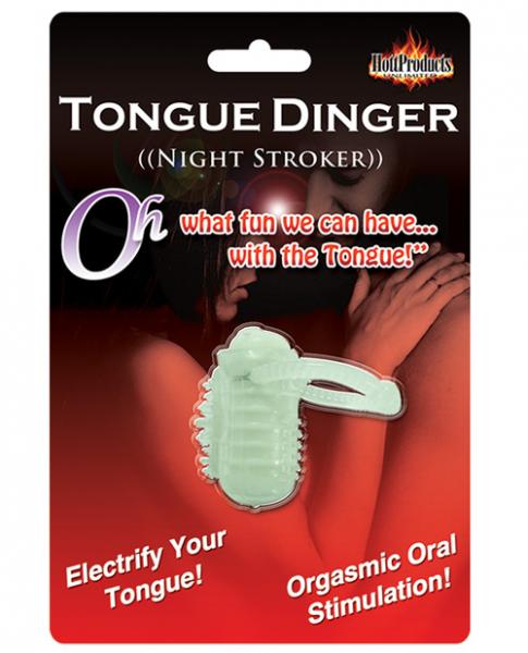 Tongue Dinger Night Stroker Vibrating Ring Glow In The Dark