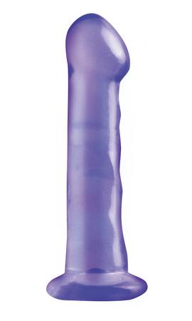 Basix Rubber Works 6.5 inches Dong With Suction Cup Purple