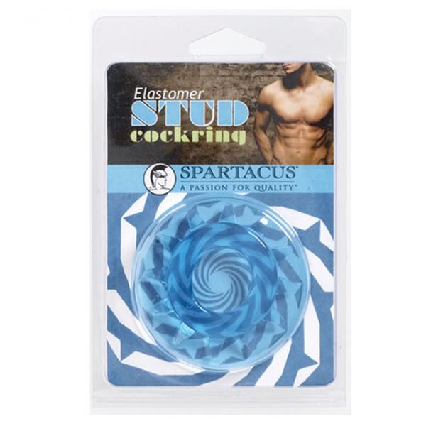 Stud Elastomer Cock Ring (blue)