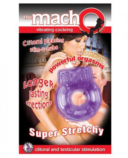 Macho Vibrating Cockring Purple