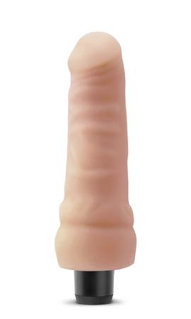 Real Feel Lifelike Toyz No 5 Beige Vibrating Dildo