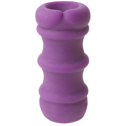 Mood Pleaser Thick Ribbed Purple Masturbator