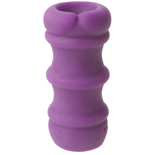 Mood Pleaser Thick Ribbed Purple Masturbator