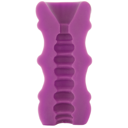 Mood Pleaser Thick Ribbed Purple Masturbator