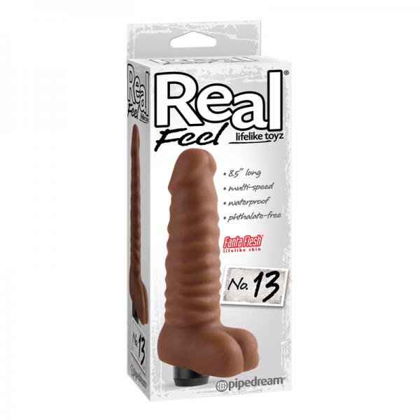 Real Feel Lifelike Toyz No. 13 - Brown Vibrator