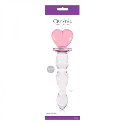 Crystal Heart Of Glass Wand and Vase - Pink