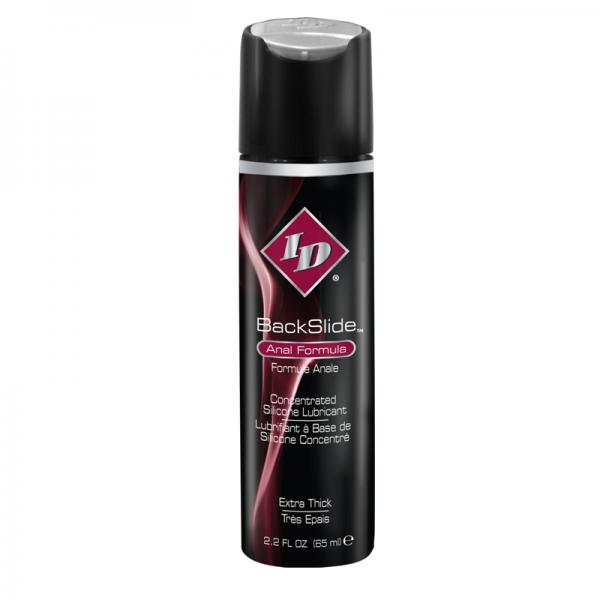 Id Backslide Silicone Anal Lubricant 2.2oz Flip Cap Bottle