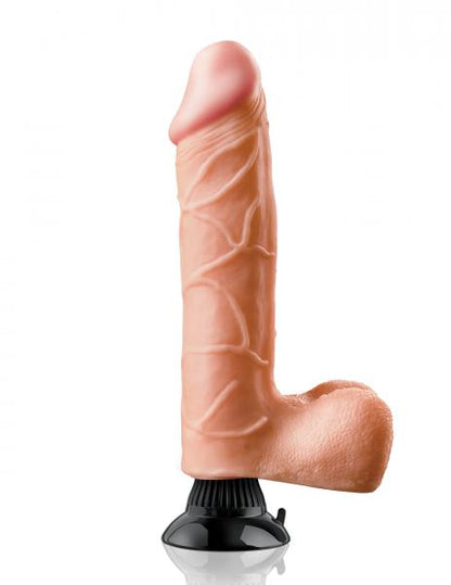 Real Feel Deluxe No 11 Beige Vibrating Dildo
