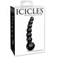 Icicles No 66 Glass Massager Black
