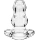 Double Tunnel Plug X-Large Clear