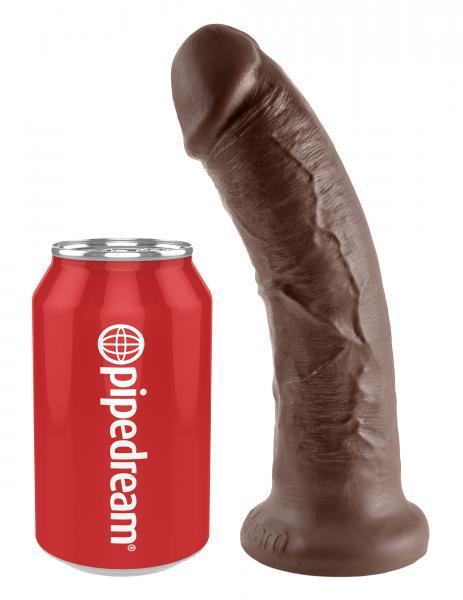 King C*ck 8 Inches Dildo - Brown