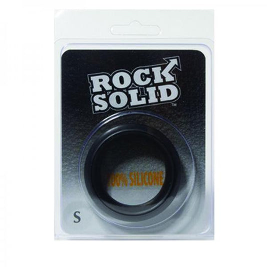 Rock Solid Silicone Black C Ring, Small (1 3/4in) In A Clamshell