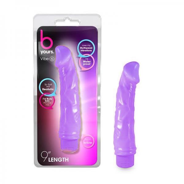 B Yours Vibe 6 Purple Realistic Vibrator