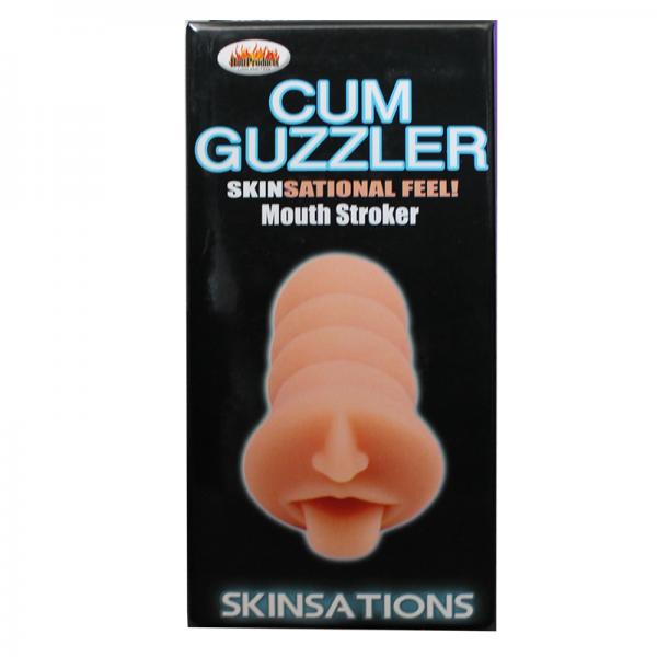 Skinsations Cum Guzzler Mouth & Tongue Stroker Beige