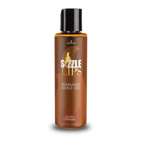 Sizzle Lips Salted Caramel Warming Gel 4.2oz Bottle