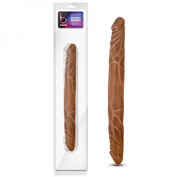 B Yours 14 inches Double Dildo Latin Tan