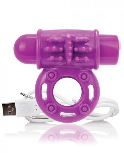 Screaming O Charged Owow Vooom Vibrating Cock Ring Purple