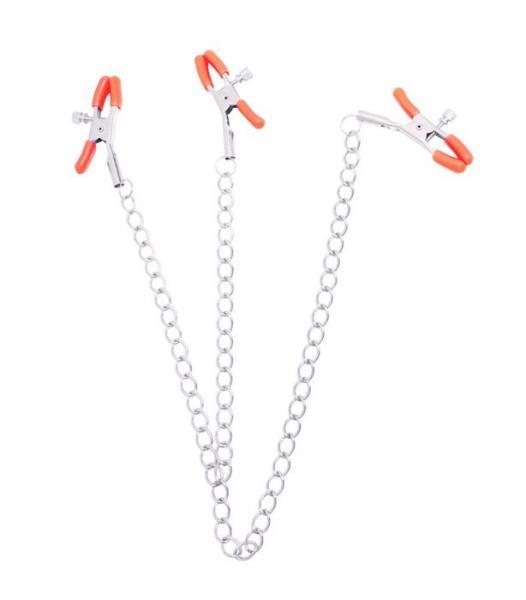 Triple Your Pleasure  Nipple & Clitoral Clamps & Chain