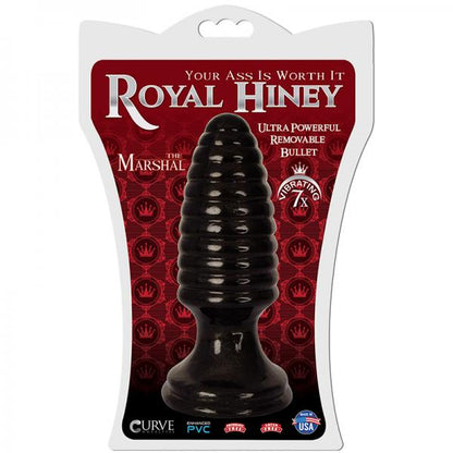 Royal Hiney Red The Marshal Black Butt Plug