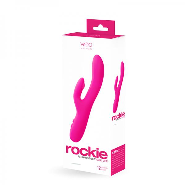 Vedo Rockie Rechargeable Dual Vibe - Foxy Pink