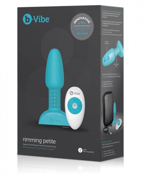 B-Vibe Petite Rimming Teal Blue Butt Plug