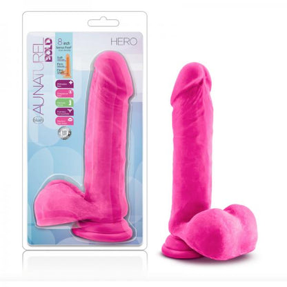 Au Naturel Bold Hero 8 inches Dildo Pink