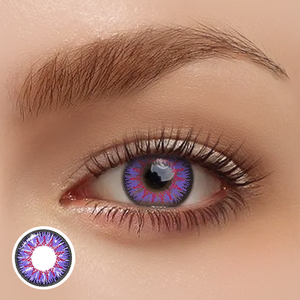 Vika Tricolor Violet Lavender | Yearly | Colored Contact Lenses