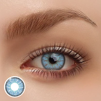 Vika Tricolor Dolce Blue｜Yearly｜Colored Contact Lenses