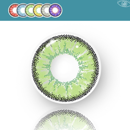14.2mm Yearly Vika Tricolor Dolce Green｜Yearly｜Colored Contact Lenses