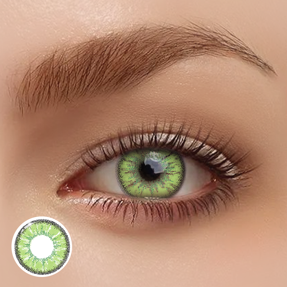 14.2mm Yearly Vika Tricolor Dolce Green｜Yearly｜Colored Contact Lenses